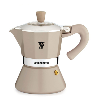 PEZZETTI BELLEXPRESS Emaliowana kawiarka (1 filiżanka) - Beżowy