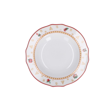 LA PORCELLANA BIANCA CHRISTMAS EDITION Zestaw 6 talerzy dla 2 osób