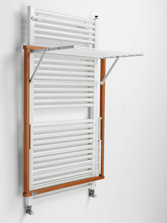 ARREDAMENTI KLAUS Suszarka na pranie na kaloryfer - 89 x 68 cm, Brązowy