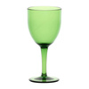 ROSE&TULIPANI FIABA Zestaw 6 akrylowych kieliszków do wina 400 ml, zielony