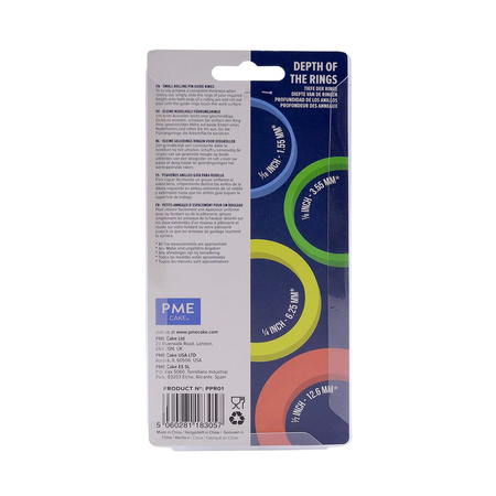 PME Pierścienie dystansowe na duży wałek do lukru