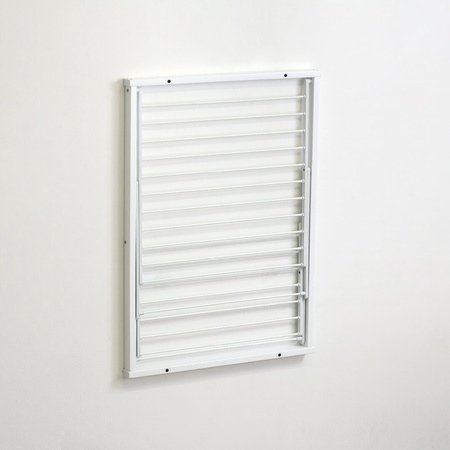 ARREDAMENTI KEVIN Naścienna suszarka na pranie - 64 x 67 cm, Biały