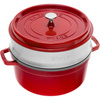 STAUB LA COCOTTE Garnek żeliwny okrągły z wkładem 5.2 ltr, czerwony