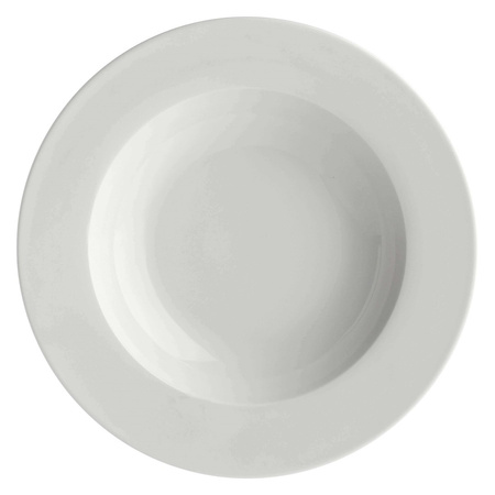 LA PORCELLANA BIANCA ESSENZIALE Zestaw 12 talerzy z rantem