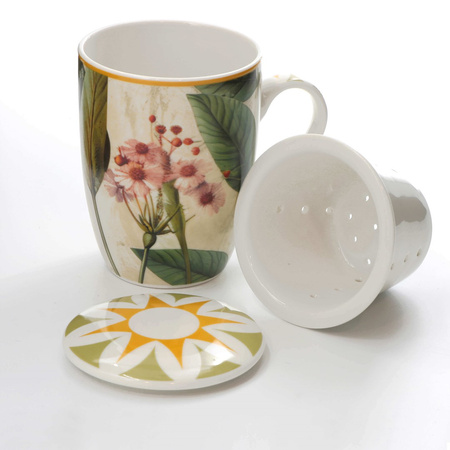 ROSE&TULIPANI MIRABILIA Zestaw 4 kubków infuzyjnych 300 ml, żółty