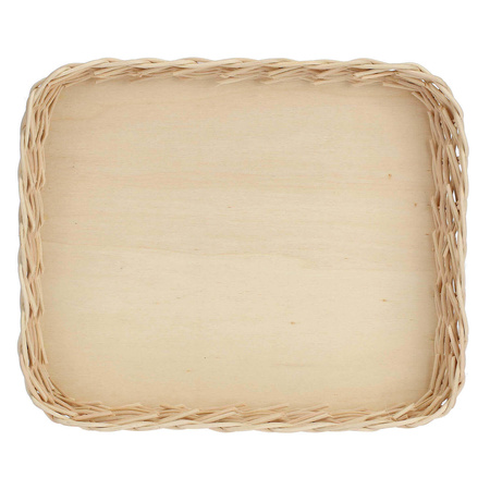 LA PORCELLANA BIANCA MIDOLLINO Wiklinowy kosz na naczynie do zapiekania 23 cm