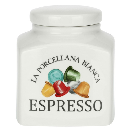 LA PORCELLANA BIANCA CONSERVA Pojemnik na kapsułki do espresso 1.8 ltr