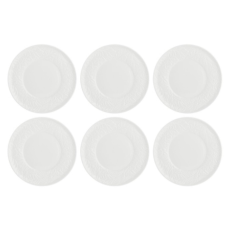 LA PORCELLANA BIANCA BOSCO Zestaw 6 talerzy do sałatek 21.5 cm