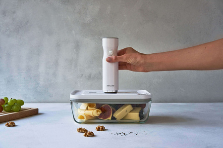 ZWILLING FRESH & SAVE Szklany pojemnik prostokątny 2 ltr, szary