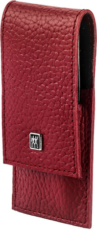 ZWILLING CLASSIC INOX Zestaw podróżny – czerwone skórzane etui, 3 elementy