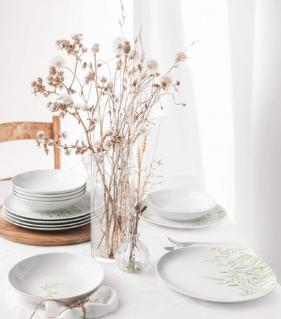 SELTMANN MEADOW GRASSES GREEN Serwis obiadowy dla 6 osób