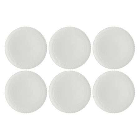 LA PORCELLANA BIANCA MOMENTI Zestaw 6 talerzy obiadowych 26 cm