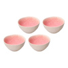 ROSE&TULIPANI CONCERTO FUSE ROSA Zestaw 4 średnich misek 15 cm