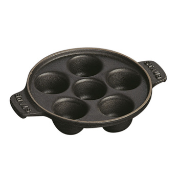 STAUB Patelnia do ślimaków 24 cm, czarny