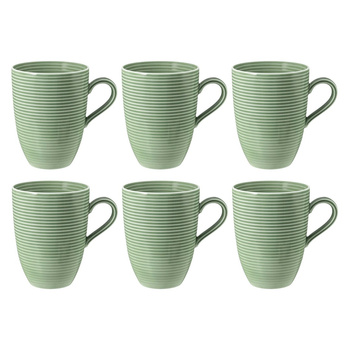 SELTMANN BEAT COLOR GLAZE Zestaw 6 kubków z uchwytem 350 ml