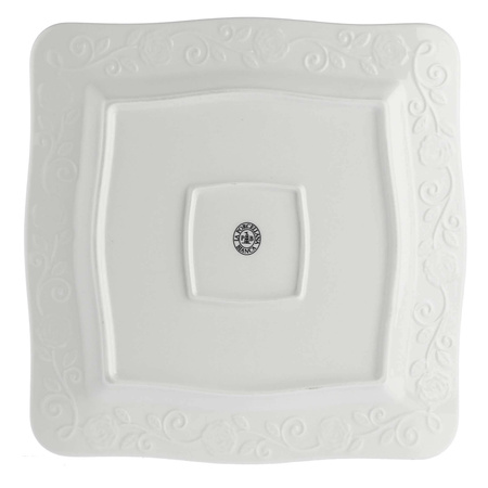 LA PORCELLANA BIANCA FLORENTINA Zestaw 6 talerzy kwadratowych 26.5 cm