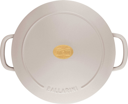 BALLARINI BELLAMONTE Garnek żeliwny okrągły 4 ltr, kość słoniowa