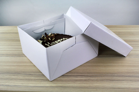 PME Pudełko na ciasto 381 x 381 x 152 mm biały