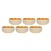 ROSE&TULIPANI ARPEGGIO Zestaw 6 miseczek pomarańczowy 14.5 cm