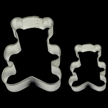 PME Zestaw 2 metalowych foremek miś