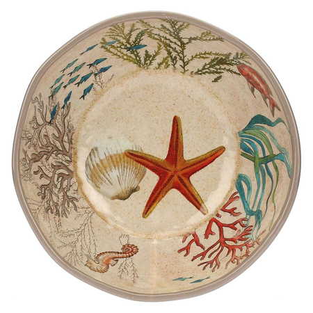 ROSE&TULIPANI SEA LIFE Miska okrągła do sałatek z melaminy 28 cm