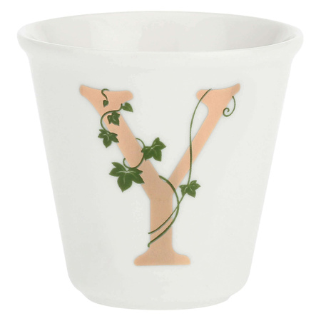 LA PORCELLANA BIANCA UNICO Filiżanka z łyżeczką 75 ml, Wzór Y