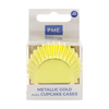 PME Metaliczne mini papilotki na muffinki (45 sztuk) złoty