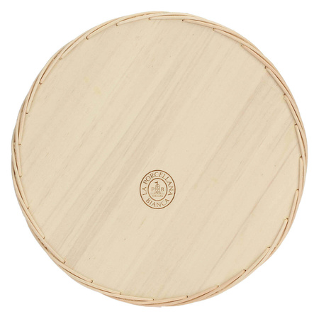 LA PORCELLANA BIANCA MIDOLLINO Wiklinowy kosz na naczynie do tarty 25 cm