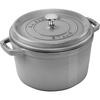 STAUB LA COCOTTE Garnek żeliwny okrągły wysoki 4.8 ltr, grafitowy