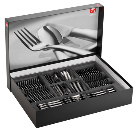 ZWILLING MINIMALE 68-częściowy zestaw sztućców matowych - Srebrny