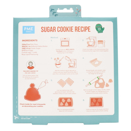 PME Zestaw 3 foremek do ciastek Zimowe Ubrania