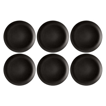 SELTMANN LIBERTY VELVET BLACK Zestaw 6 talerzy obiadowych 27.5 cm