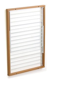 ARREDAMENTI KORAL Naścienna suszarka na pranie - 98 x 69 cm, Brązowy