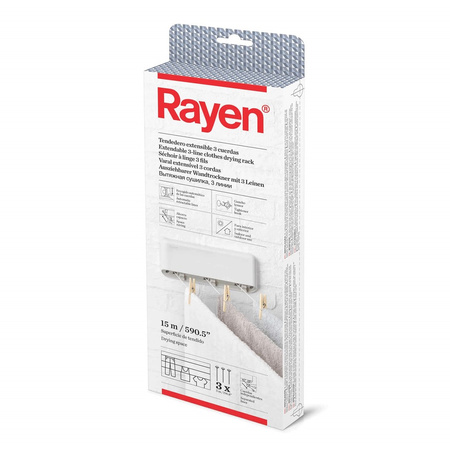 RAYEN 3-rzędowa automatyczna linka na pranie