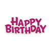 PME Świeczki różowe Happy Birthday (16 sztuk) różowy