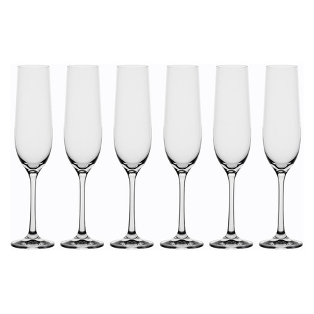 LA PORCELLANA BIANCA NOVELLO Zestaw 6 kieliszków do wina musującego 190 ml