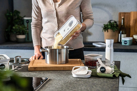 ZWILLING FRESH & SAVE CUBE Zestaw pojemników plastikowych M - szary