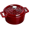STAUB MINI COCOTTE Mini garnek żeliwny okrągły 250 ml, grenadynowy