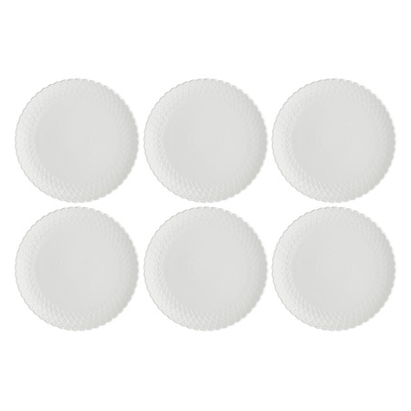 LA PORCELLANA BIANCA MOMENTI Zestaw 6 talerzyków do ciasta 18 cm