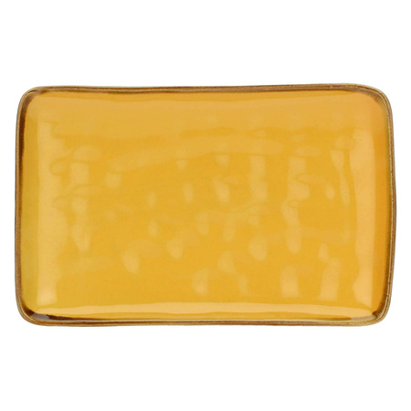 ROSE&TULIPANI CONCERTO OCRA Zestaw 4 tac prostokątnych 20 x 13 cm