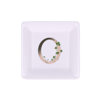 LA PORCELLANA BIANCA ADORATO Talerzyk kwadratowy 10 cm, Wzór O