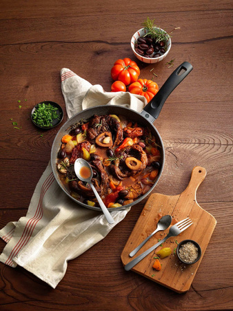 BALLARINI FERRARA Patelnia granitowa indukcyjna 26 cm