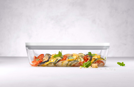 ZWILLING FRESH & SAVE Szklany pojemnik prostokątny 2 ltr, szary