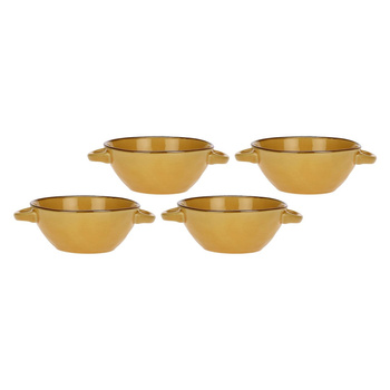 ROSE&TULIPANI CONCERTO OCRA Zestaw 4 misek do zupy 2H 600 ml