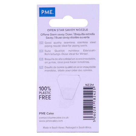 PME Średnia, stalowa końcówka dekoracyjna gwiazdka