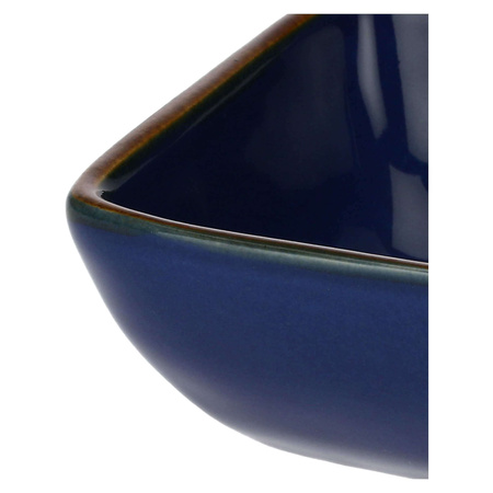 ROSE&TULIPANI CONCERTO BLU COBALTO Zestaw 6 kwadratowych miseczek 8 cm