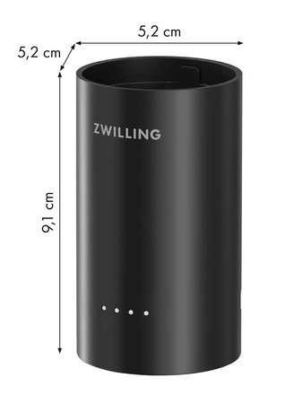 ZWILLING XTEND Zestaw startowy: bezprzewodowy blender ręczny + bateria czarny