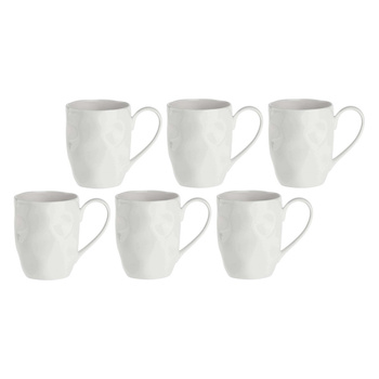 LA PORCELLANA BIANCA LUNIA Zestaw 6 kubków 350 ml