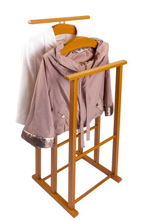 ARREDAMENTI MAXI Stojak na koszule i garnitur - 102 x 35 cm, Brązowy