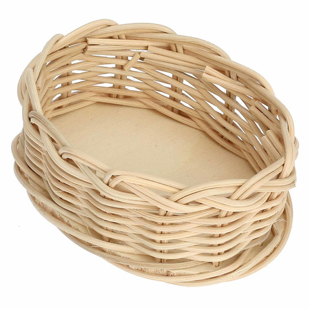 LA PORCELLANA BIANCA MIDOLLINO Wiklinowy kosz na naczynie do zapiekania królik 10 x 7 cm